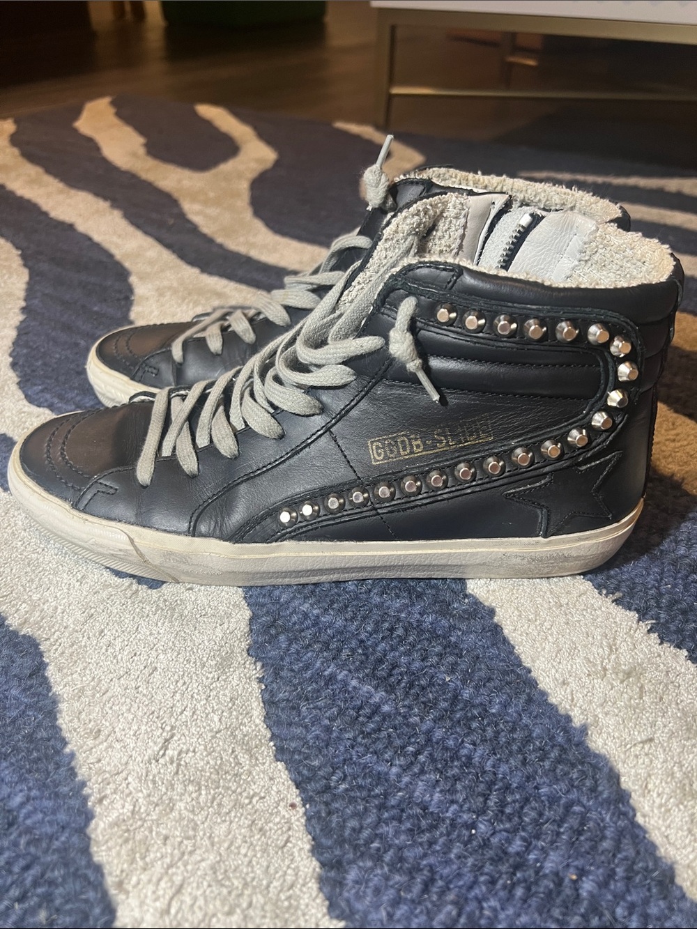 Golden Goose Women's Slide black with studs